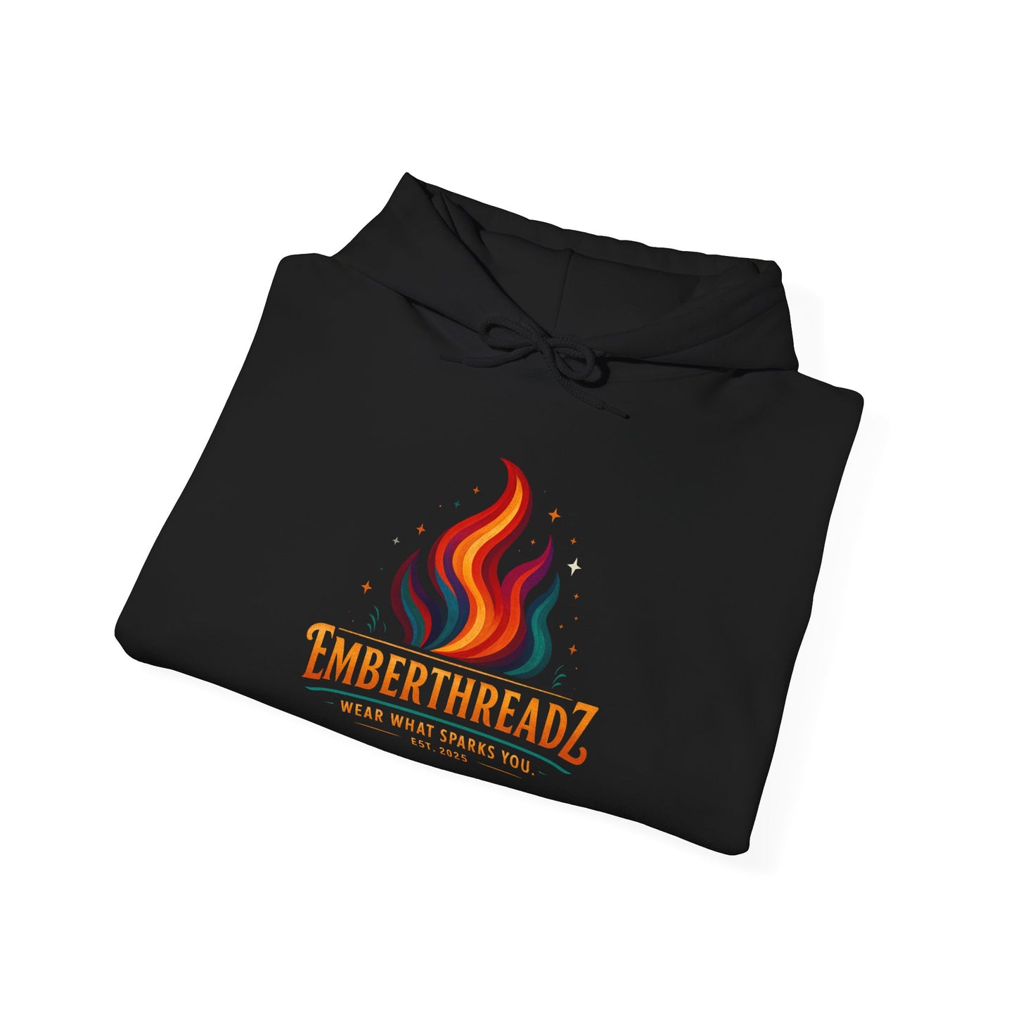 Ember Flame Unisex Hoodie, Cozy Sweatshirt, Fire Graphic Hoodie, Perfect Gift for Campers, Fall Fashion, Casual Wear
